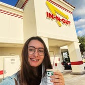 the author standing out in n out