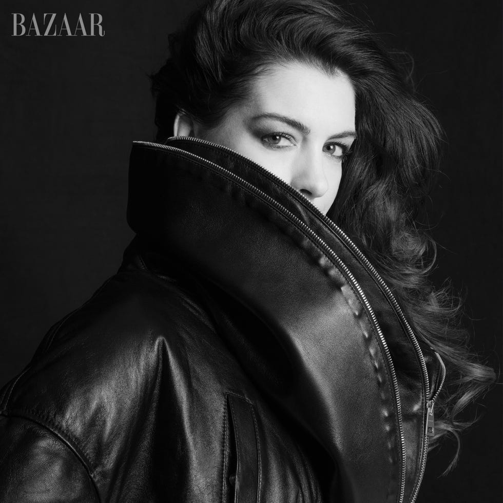 fashion editorial portrait featuring a model in a leather jacket fashion editorial portrait featuring a model in a leather jacket