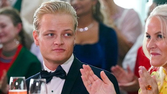 Marius Borg Høiby, the eldest son of Crown Princess Mette-Marit, is facing 10 years in prison if convicted. He’s pictured here with his mother in Oslo in 2022.