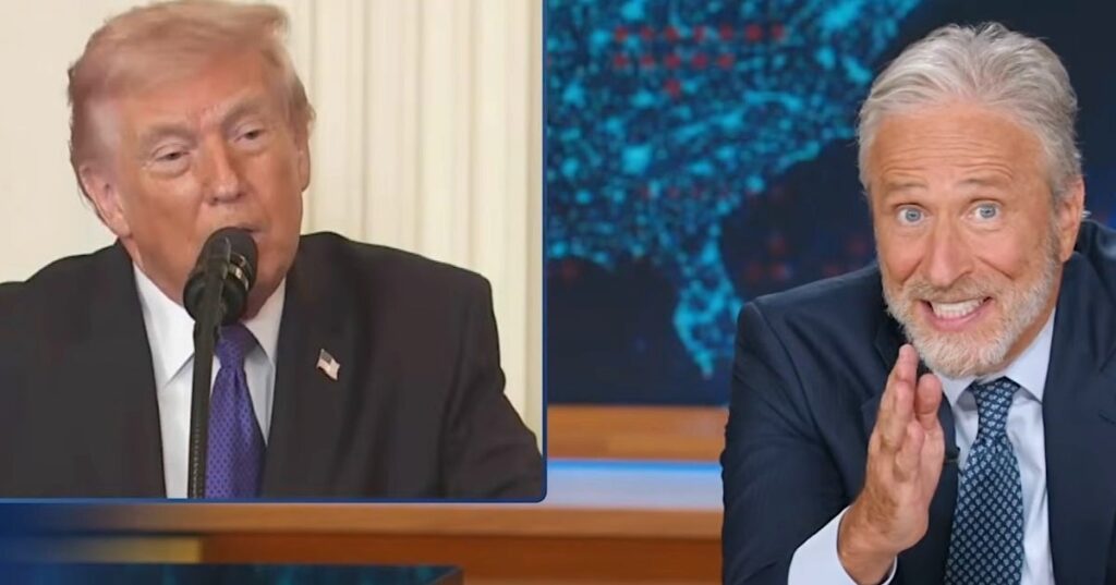 Jon Stewart Stunned Into 14 Seconds Of Silence After Trump’s Bizarre Babble Jon Stewart Stunned Into 14 Seconds Of Silence After Trump's Bizarre Babble