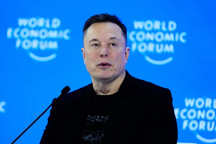 Elon Musk, the world's richest man, speaks in January at the World Economic Forum.
