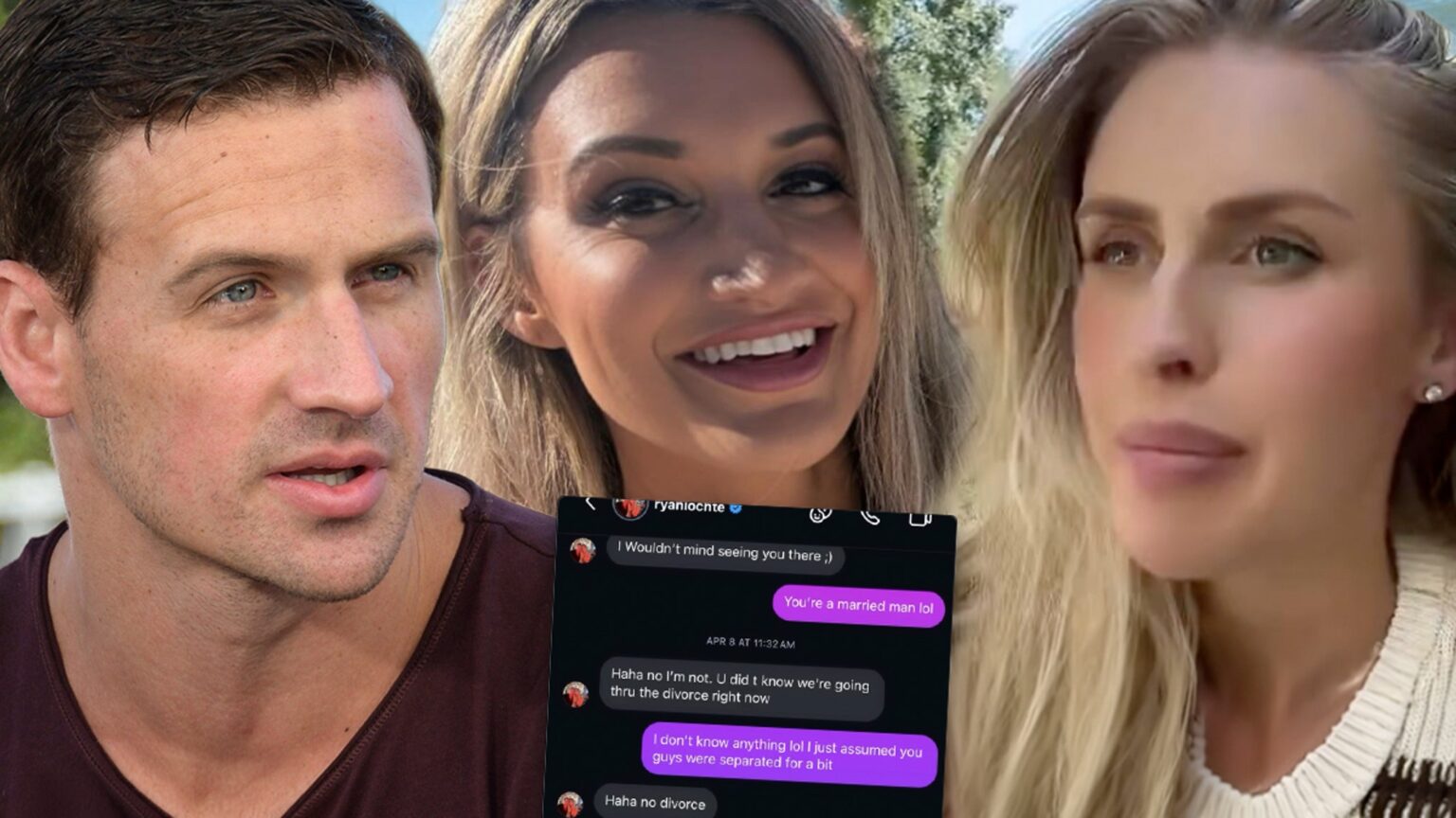 Ryan Lochte, New GF Release DMs Refuting Ex-Wife's Affair Claims