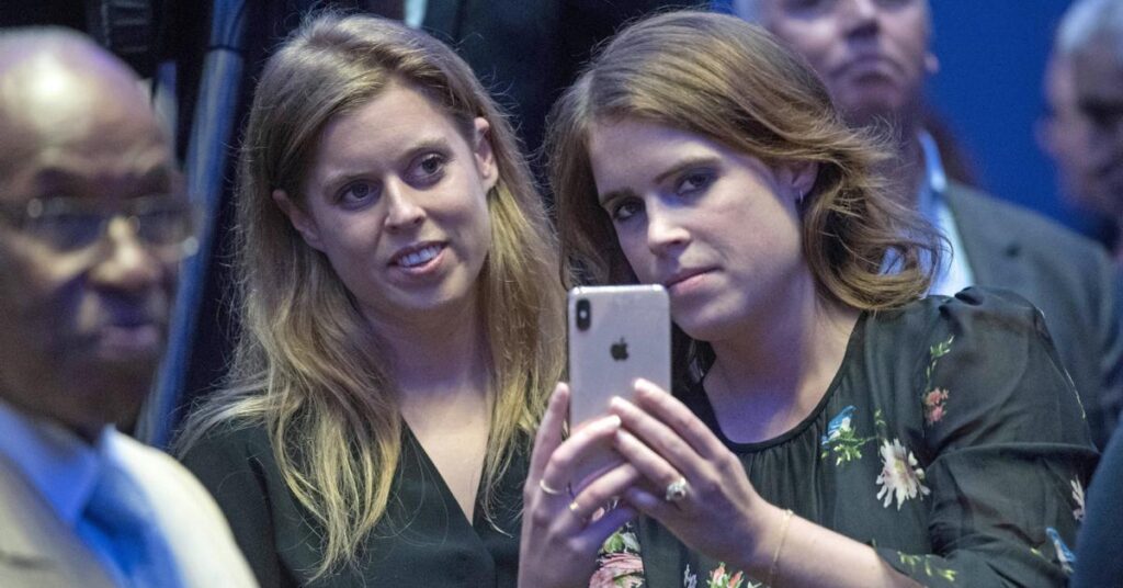 Beatrice and Eugenie, the daughters of Andrew and Sarah Ferguson, the new royal outcasts