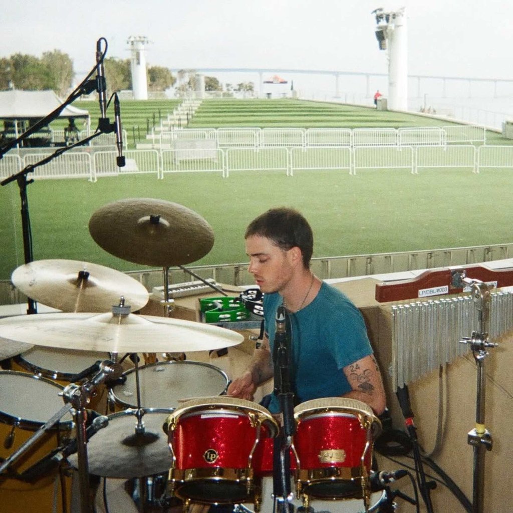 Eddie Burns started playing the drums when he was just six. Photo: @eddieburns/Instagram