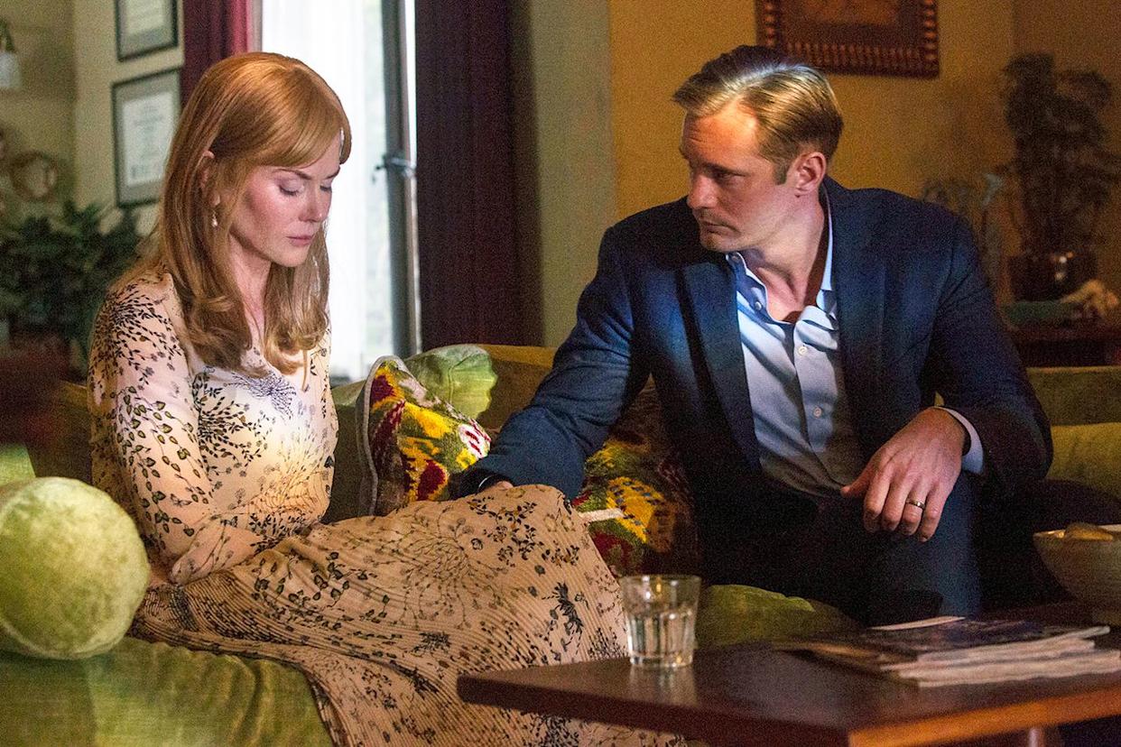 Nicole Kidman and Alexander Skarsgård in 'Big Little Lies' in 2017Credit: HBO