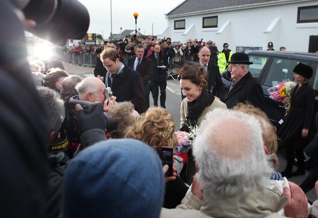 Prince William and Kate Middleton visit Trearddur Bay RNLI Lifeboat Station