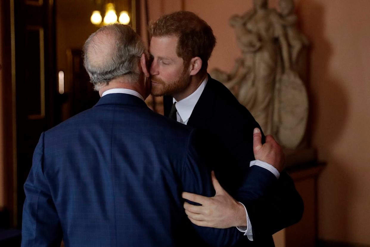 King Charles and Prince Harry on February 14, 2018Credit: Getty