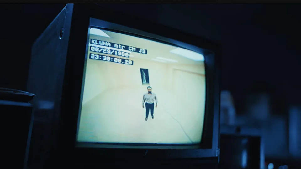 Stills from 2026's The Backrooms adaptation. 