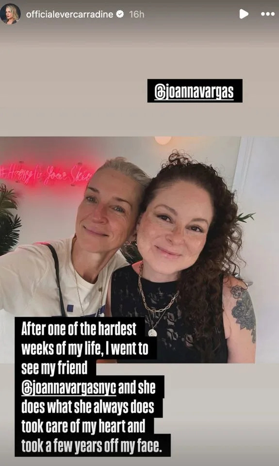 Ever Carradine and her friend Joanna VargasCredit: Ever Carradine/Instagram