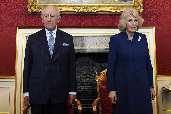 Charles and Camilla will be joined by the Prince and Princess of Wales, the Princess Royal and her husband Vice Admiral Sir Tim Laurence.