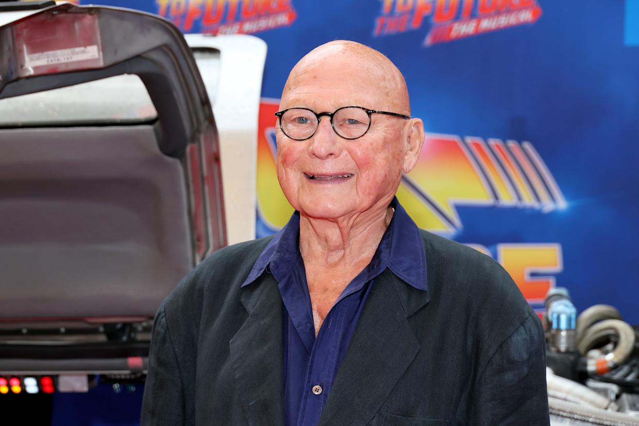 James Tolkan attends the "Back To The Future: The Musical" gala performance at Winter Garden Theatre on July 25, 2023, in New York City.