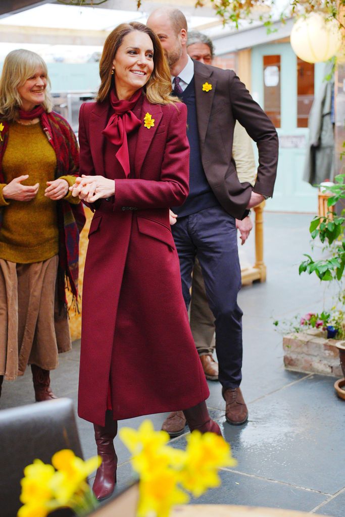 The Prince and Princess of Wales during a visit to the Hanging Gardens, a space dedicated to nurturing community resilience and creativity in Llanidloes, Wales and its surrounding area, ahead of St David's Day. Picture date: Thursday February 26, 2026.