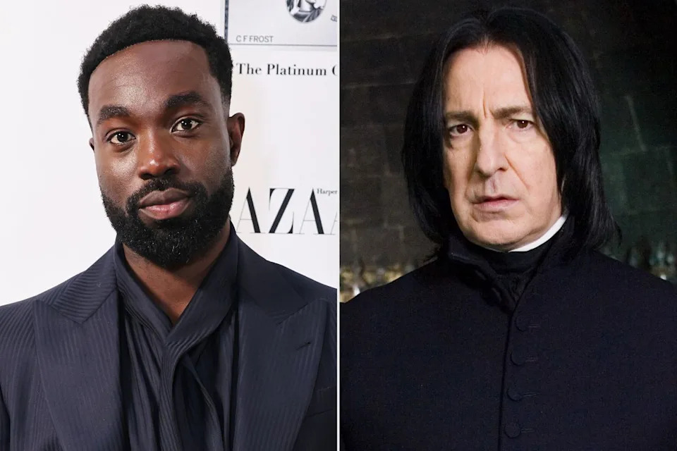 Paapa Essiedu will reprise the role of Snape, made famous by Alan Rickman in the filmsCredit: Dave Benett/Getty; Warner Bros./courtesy Everett Collection