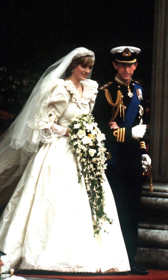 Princess Diana and Prince Charles on July 29, 1981Credit: Getty