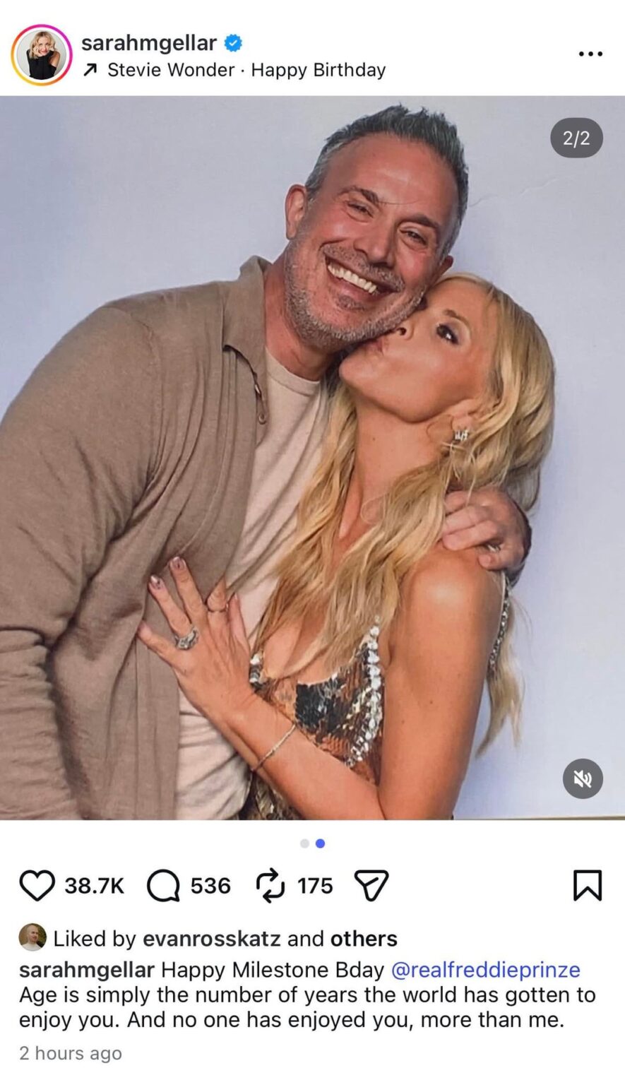 Sarah Michelle Gellar wishes Freddie Prinze Jr a Happy 50th Birthday: "Happy Milestone Bday… Age is simply the number of years the world has gotten to enjoy you. And no one has enjoyed you, more than me."