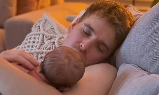 Joe Sugg is super smitten with his newborn son Bowden