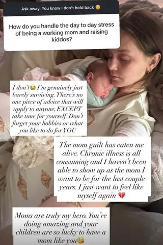 Mikayla Matthews addresses skin condition on Instagram Stories on March 18.Credit: mikayla__matt/Instagram