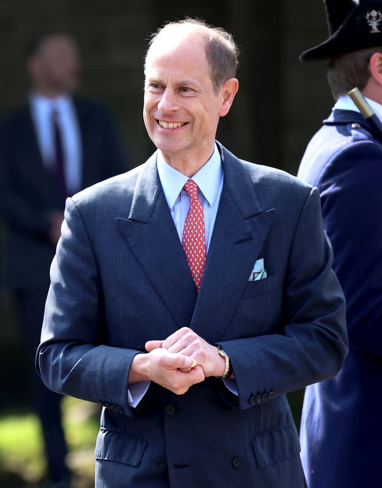 Prince Edward at the Palace of Holyroodhouse in Edinburgh, Scotland, in May 2024.Credit: Chris Jackson/Getty Images