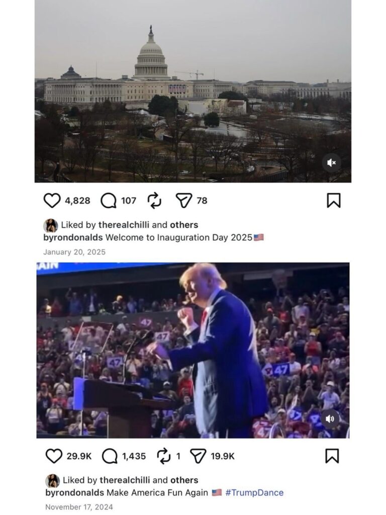 TLC’s Chilli liked posts supporting Trump, Pete Hegseth, Marco Rubio, Byron Donalds and MAGA. She liked posts as recently as last month. TLC’s Chilli liked posts supporting Trump, Pete Hegseth, Marco Rubio, Byron Donalds and MAGA. She liked posts as recently as last month.