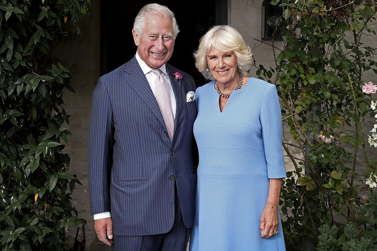 HRH Prince Charles, Prince of Wales and Her Royal Highness Camilla, Duchess of Cornwall pose for an official portrait to celebrate Wales Week 2019 taken at their Welsh residence Llwynywormwood on July 2, 2019 in Myddfai, Wales, United KingdomCredit: Chris Jackson/Getty