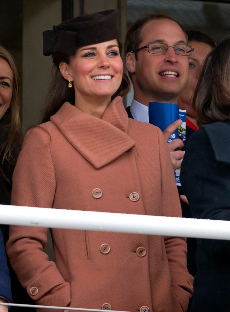 Kate and William at Cheltenham in 2013
