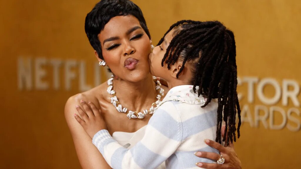Teyana Taylor, daughter Rue pose on SAG Actor Awards red carpet Teyana Taylor, daughter Rue pose on SAG Actor Awards red carpet