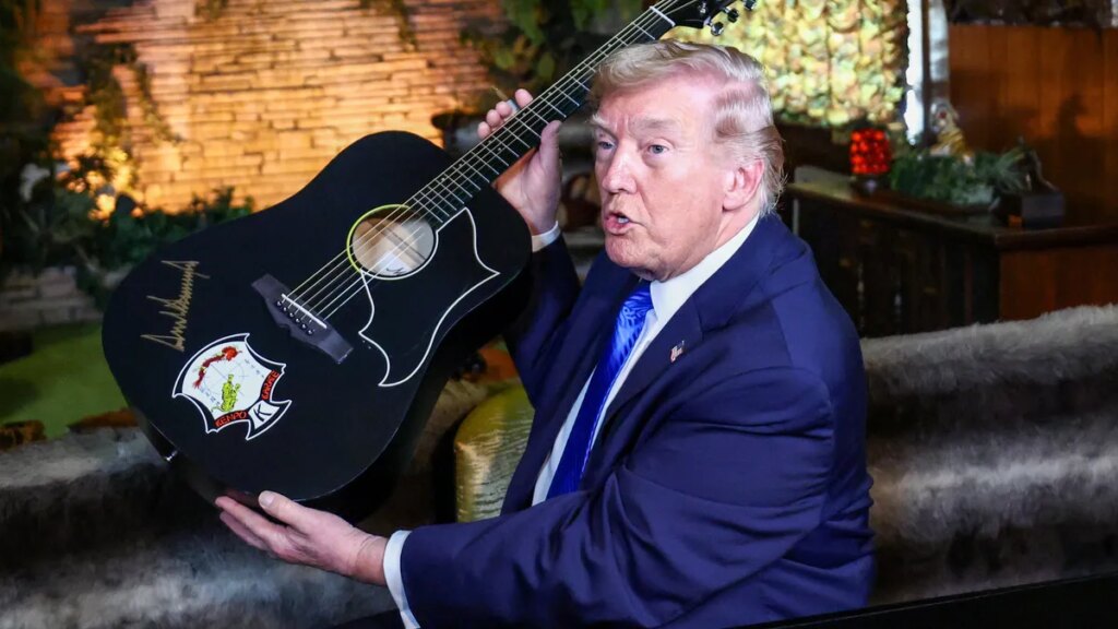 President Trump tours Elvis Presley's Graceland estate in Memphis