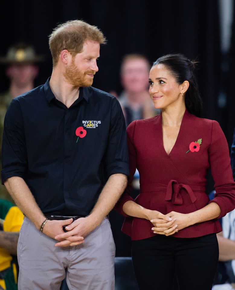 Prince Harry and Meghan Markle in Sydney, Australia on October 27, 2018Credit: Getty
