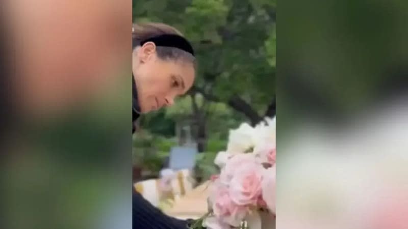 The Duchess arranged flowers in the garden during the video series.@meghan/Instagram