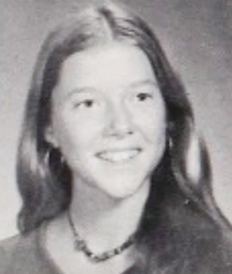 A yearbook photo of Annette BeningCredit: classmates.com