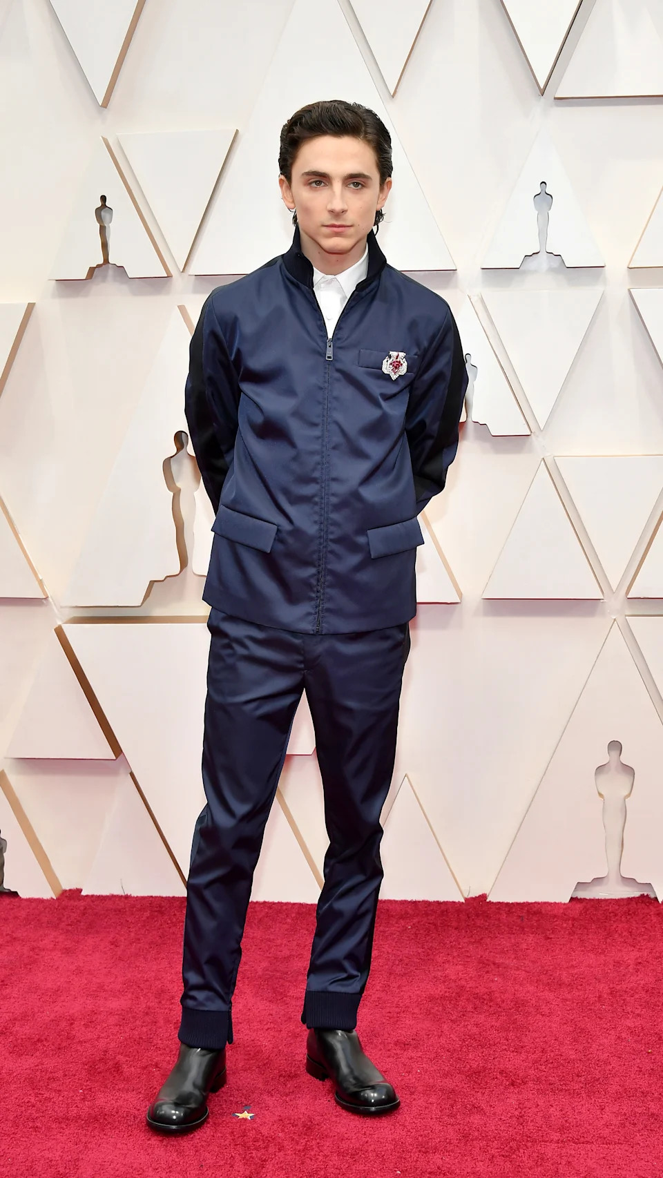HOLLYWOOD, CALIFORNIA - FEBRUARY 09: Timothée Chalamet attends the 92nd Annual Academy Awards at Hollywood and Highland on February 09, 2020 in Hollywood, California. (Photo by Amy Sussman/Getty Images)