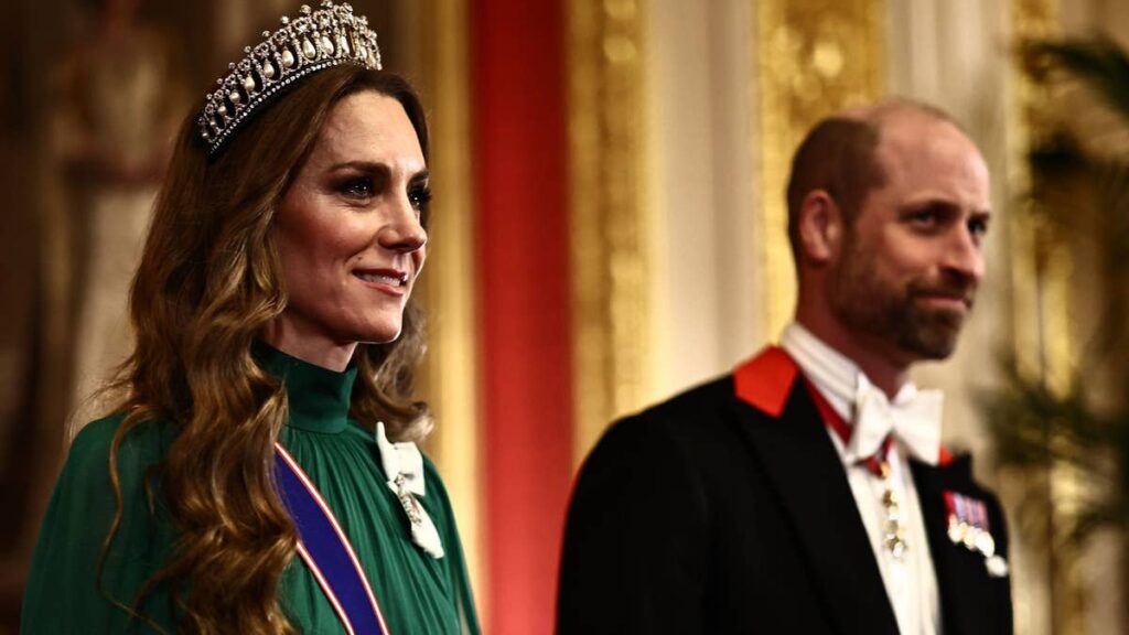 Prince William and Princess Kate dazzle at State Banquet as Kate debuts first tiara of the year