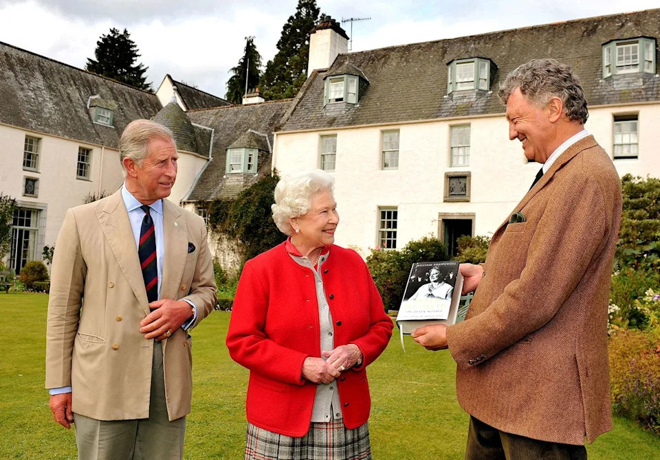 Queen Elizabeth and then-Prince Charles at Birkhall at Balmoral in 2009.Credit: John Stillwell-WPA Pool/Getty