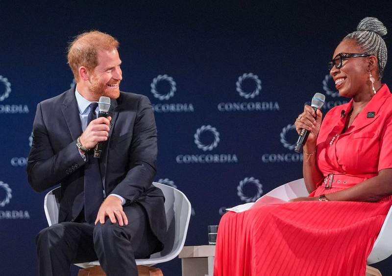 Prince Harry and Dr Tessy Ojo | Source: GETTY