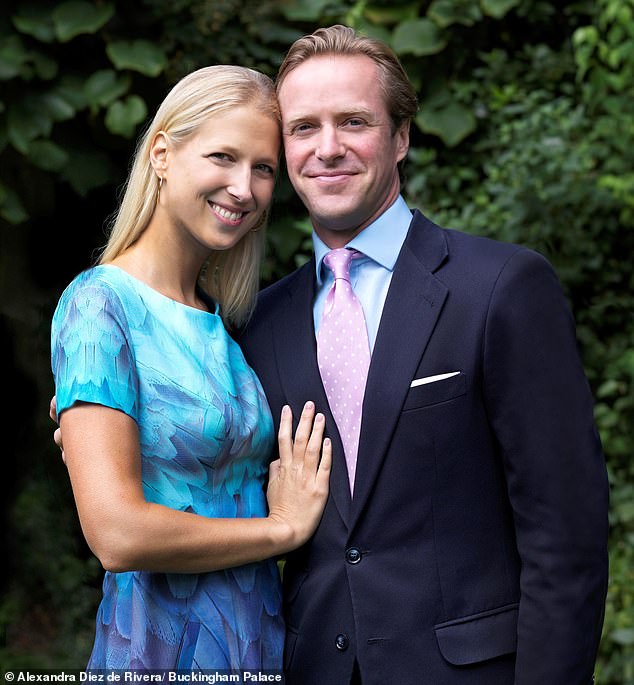 Thomas Kingston with his wife Lady Gabriella Windsor. The couple married in May 2019