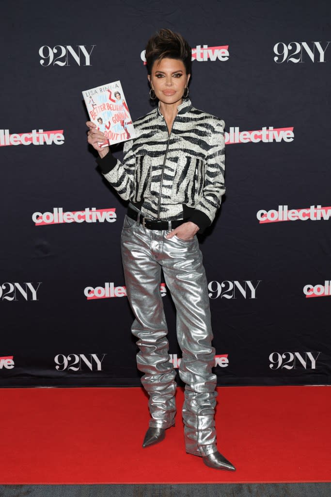 “I’m not sure I’d ever experienced woman-on-woman hate crimes before that,” Rinna (pictured above promoting her book on the red carpet at her “You Better Believe I’m Gonna Talk About It” event on Feb. 26) said of her experience with the women. Getty Images