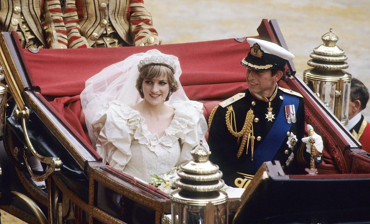 Princess Diana and Prince Charles on their wedding dayCredit: Getty