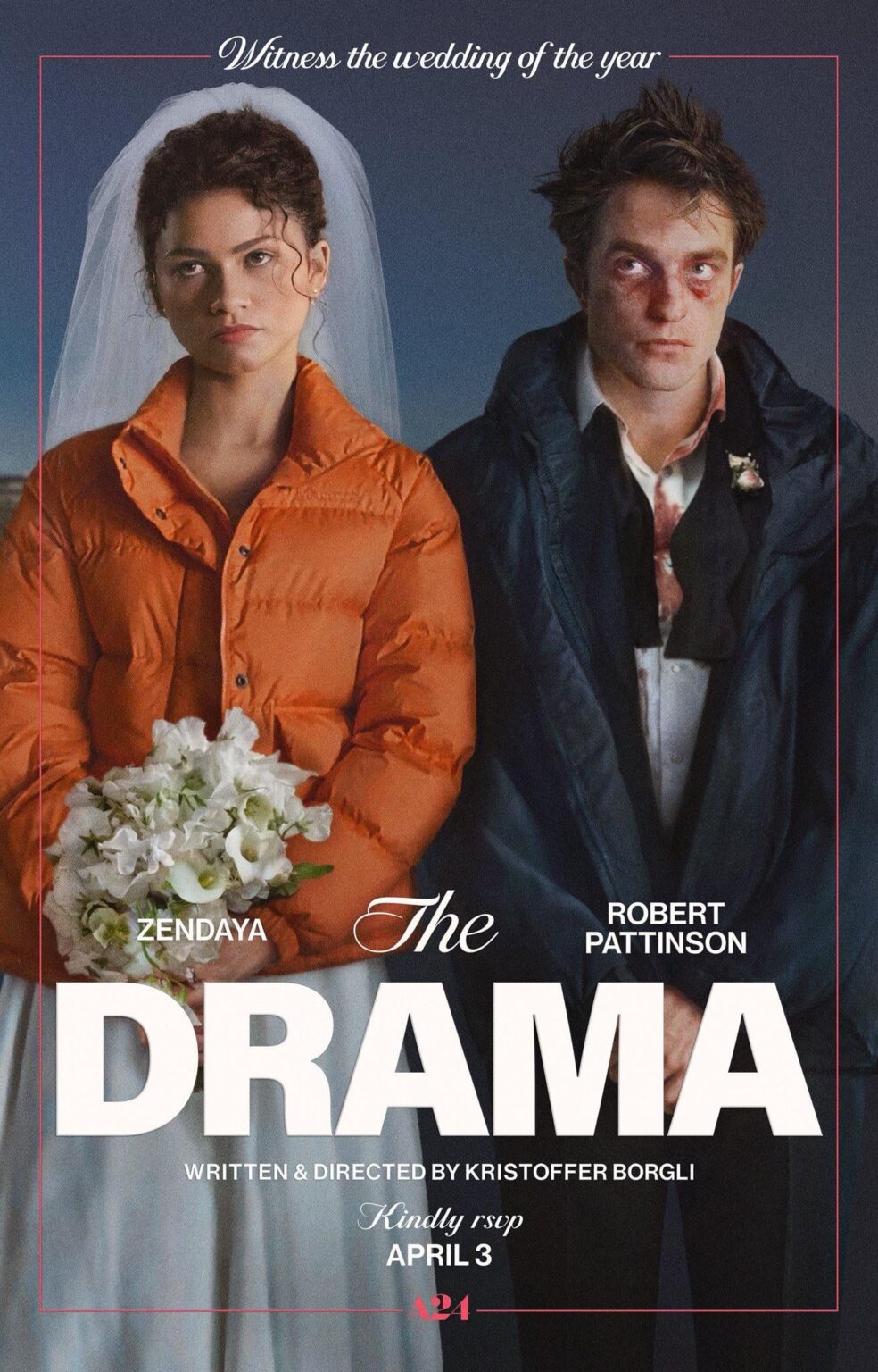 New poster for ‘The Drama’, starring Zendaya and Robert Pattinson