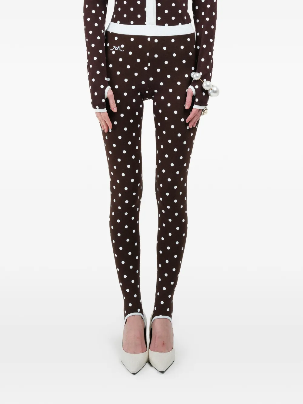 Rowen Rose Polka-Dots Leggings | 34