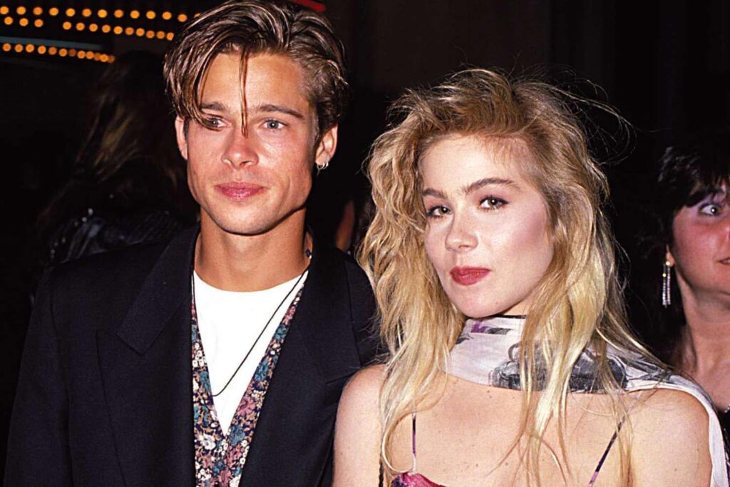 Christina Applegate says she ditched her date, Brad Pitt, for Sebastian Bach at the 1989 VMAs