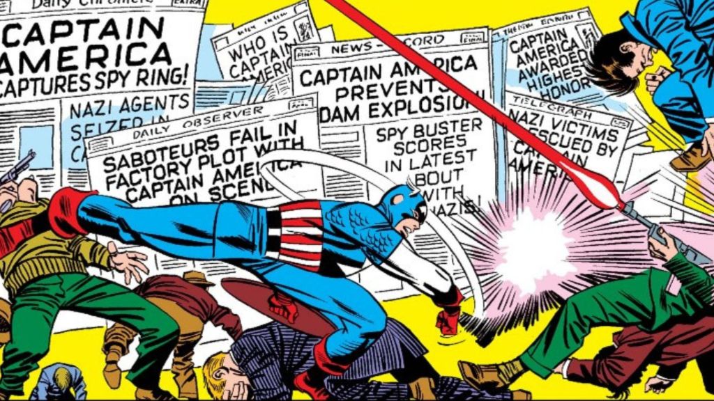 Captain America vs Nazis