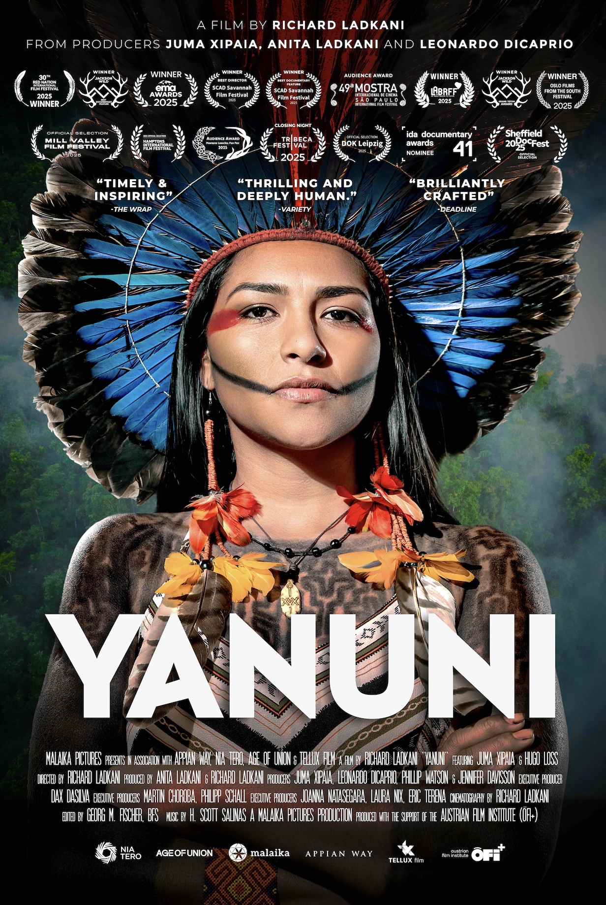 Yanuni will be screened in Washington, D.C., on March 28 at the DC Environmental Film Festival (DCEFF).