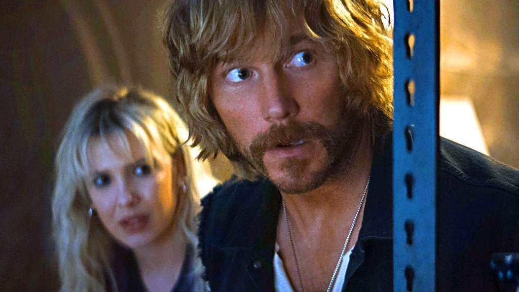 Chris Pratt and Millie Bobby Brown in The Electric State