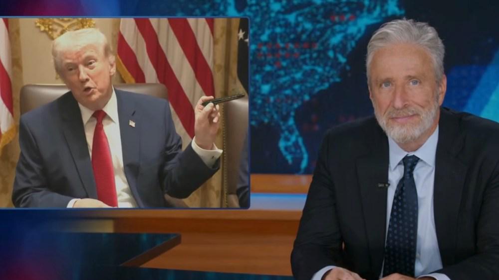 Jon Stewart Says Donald Trump’s Recent Behavior Is ‘Less “Commander-in-Chief at War” and More “Grandpa Who’s Lost His Filter in Public”’