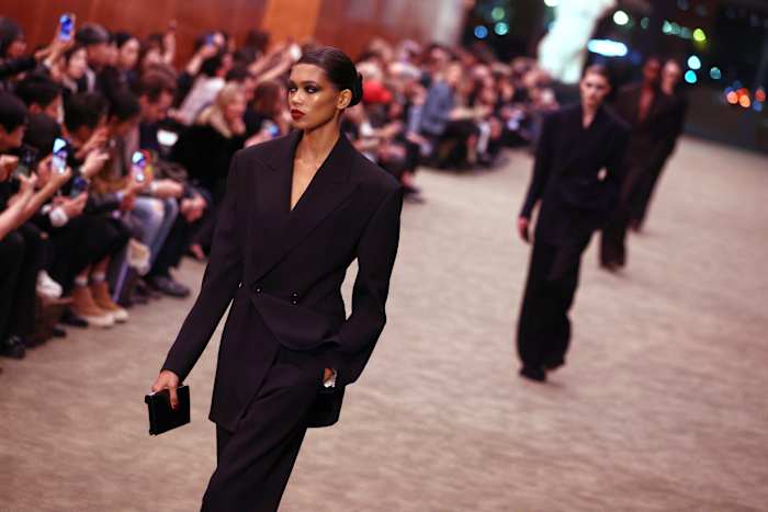 In Paris fashion, skin is in and celebrities rule the runways