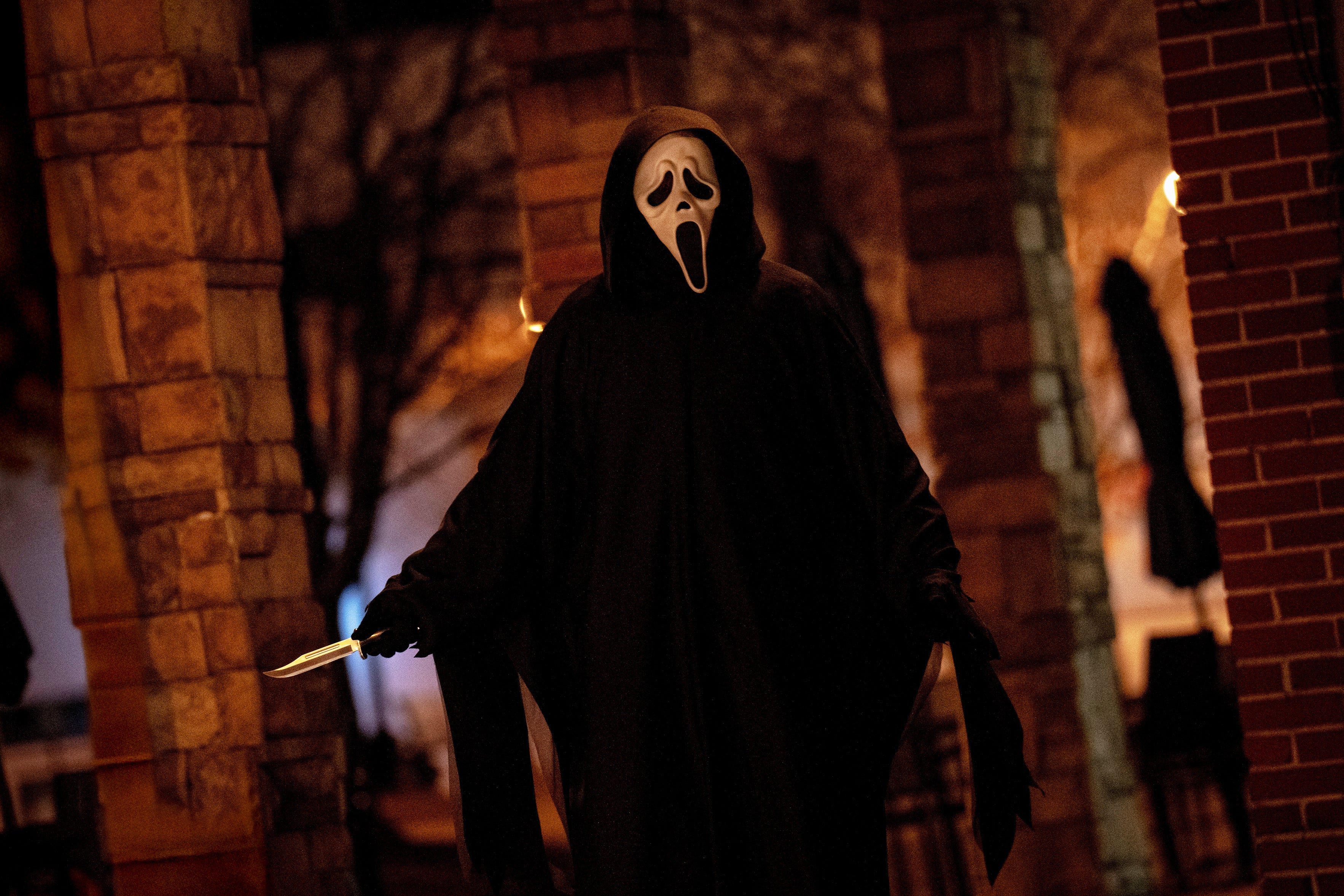 The killer ‘Ghostface’ appearing in ‘Scream 7’, which has broken box office records for the franchise