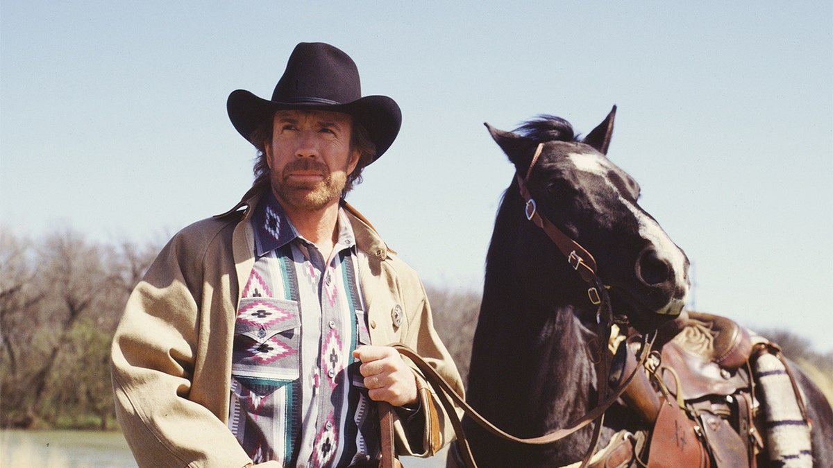 Chuck Norris with horse