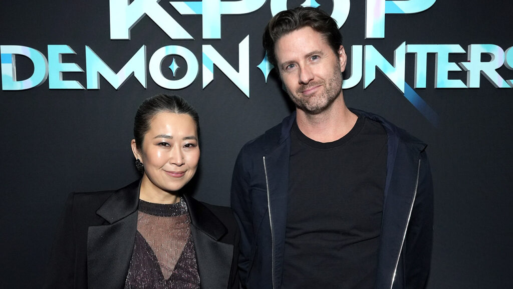 ‘KPop Demon Hunters’ Directors on Oscars, Film’s Sequel and Their Crew (L-R) Maggie Kang and Chris Appelhans attend Netflix's 'KPopDemon Hunters' press event at Bar Lis on Nov. 18, 2025, in Los Angeles, California.