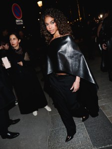 PARIS, FRANCE - MARCH 07: Lori Harvey attends the Balenciaga Womenswear Fall/Winter 2026-2027 show as part of Paris Fashion Week on March 07, 2026 in Paris, France. (Photo by Arnold Jerocki/Getty Images for Balenciaga)