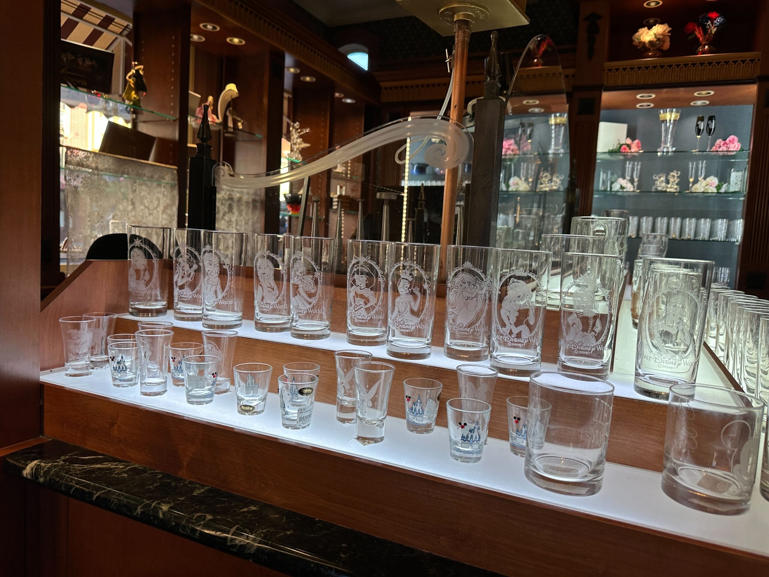 New Glass Set Features Disney Princesses (And Olaf) at Crystal Arts in Walt Disney World